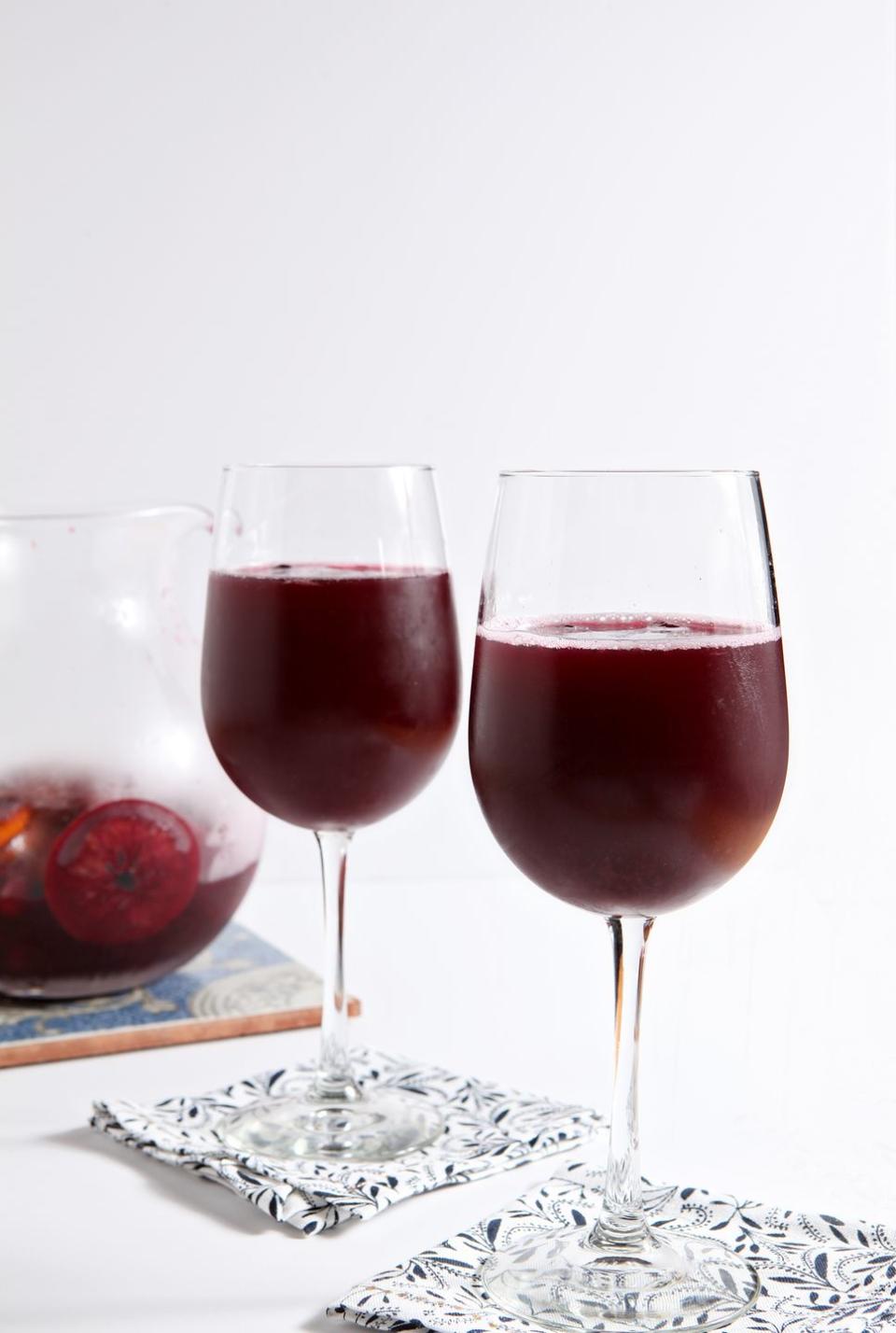 Winter Sparkling Champagne Sangria