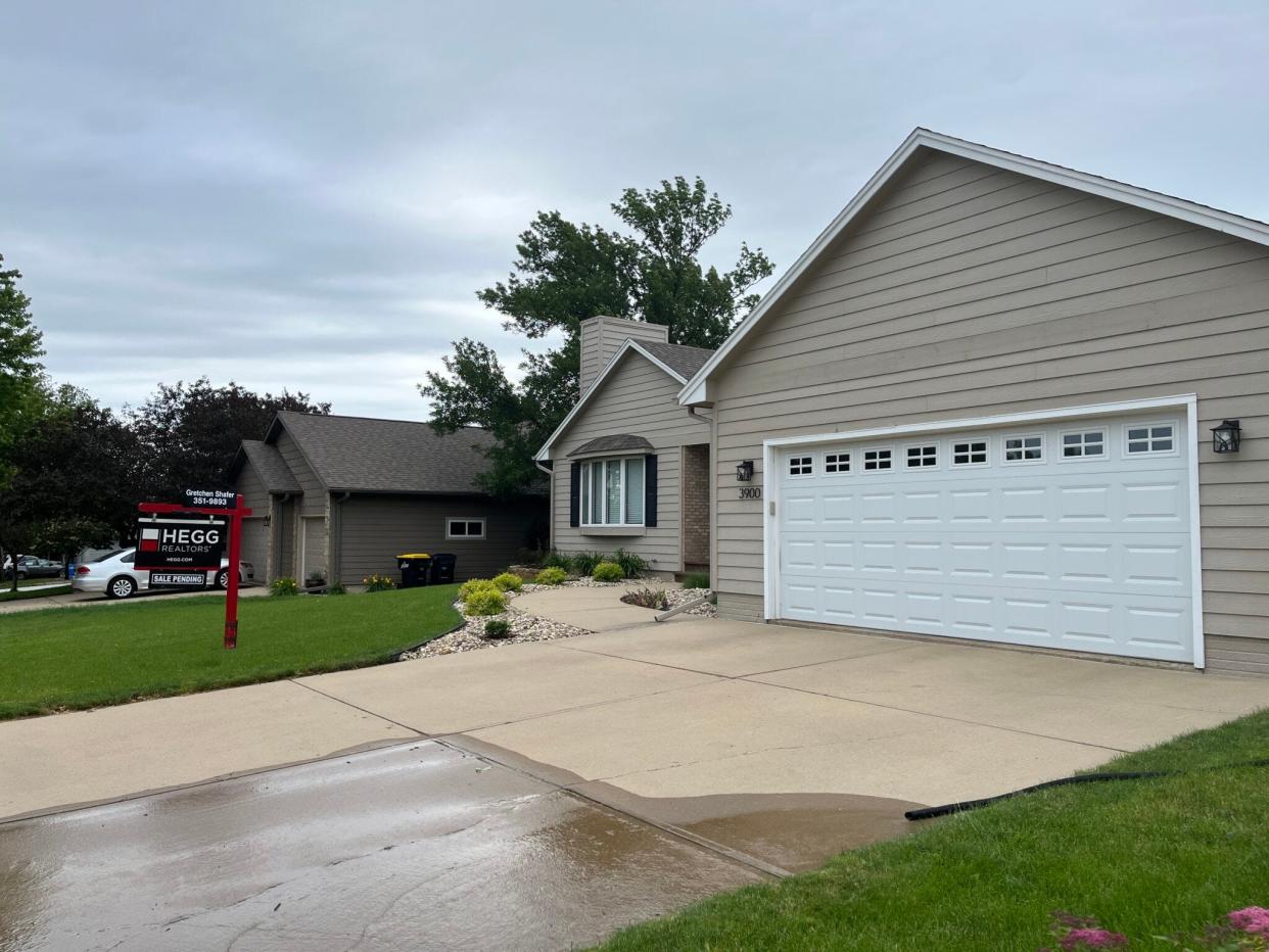 A house is listed for sale in southeastern Sioux Falls in June 2024.