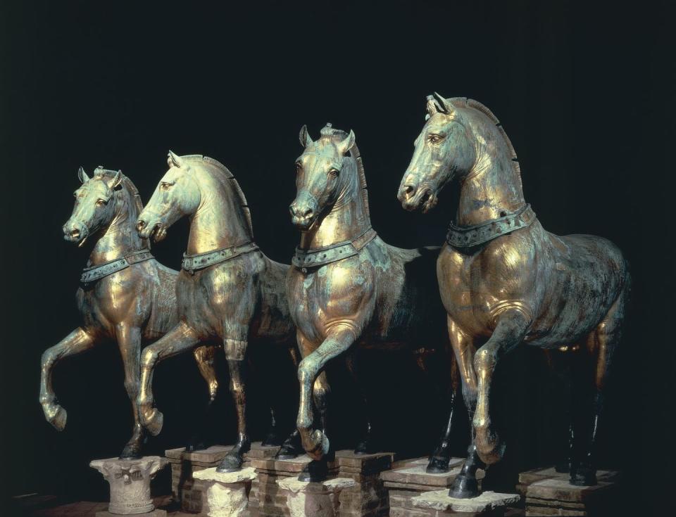 bronze horses