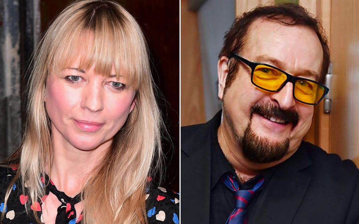 Sara Cox, left, held back tears as she announced the sudden death of DJ Steve Wright, one of the BBC’s longest-serving presenters