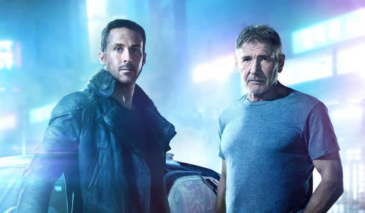 Ryan Gosling and Harrison Ford in Blade Runner 2049 - Credit: Columbia Pictures