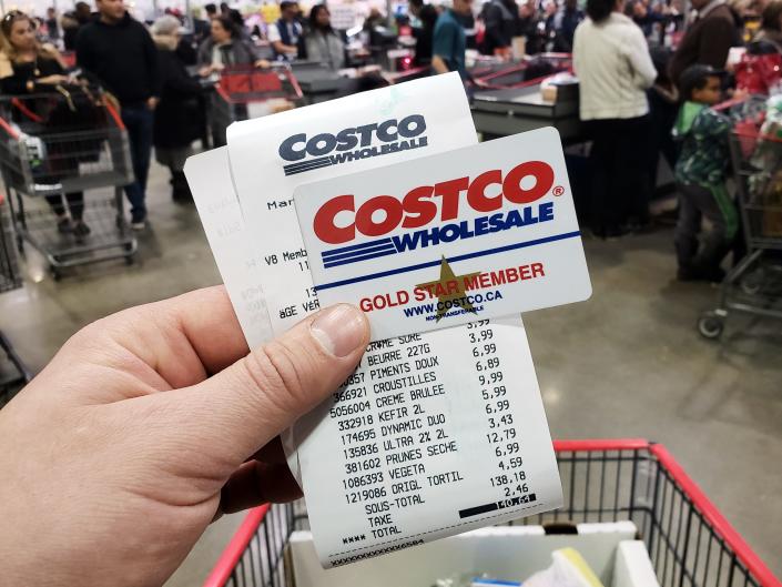 رسید عضویت costco