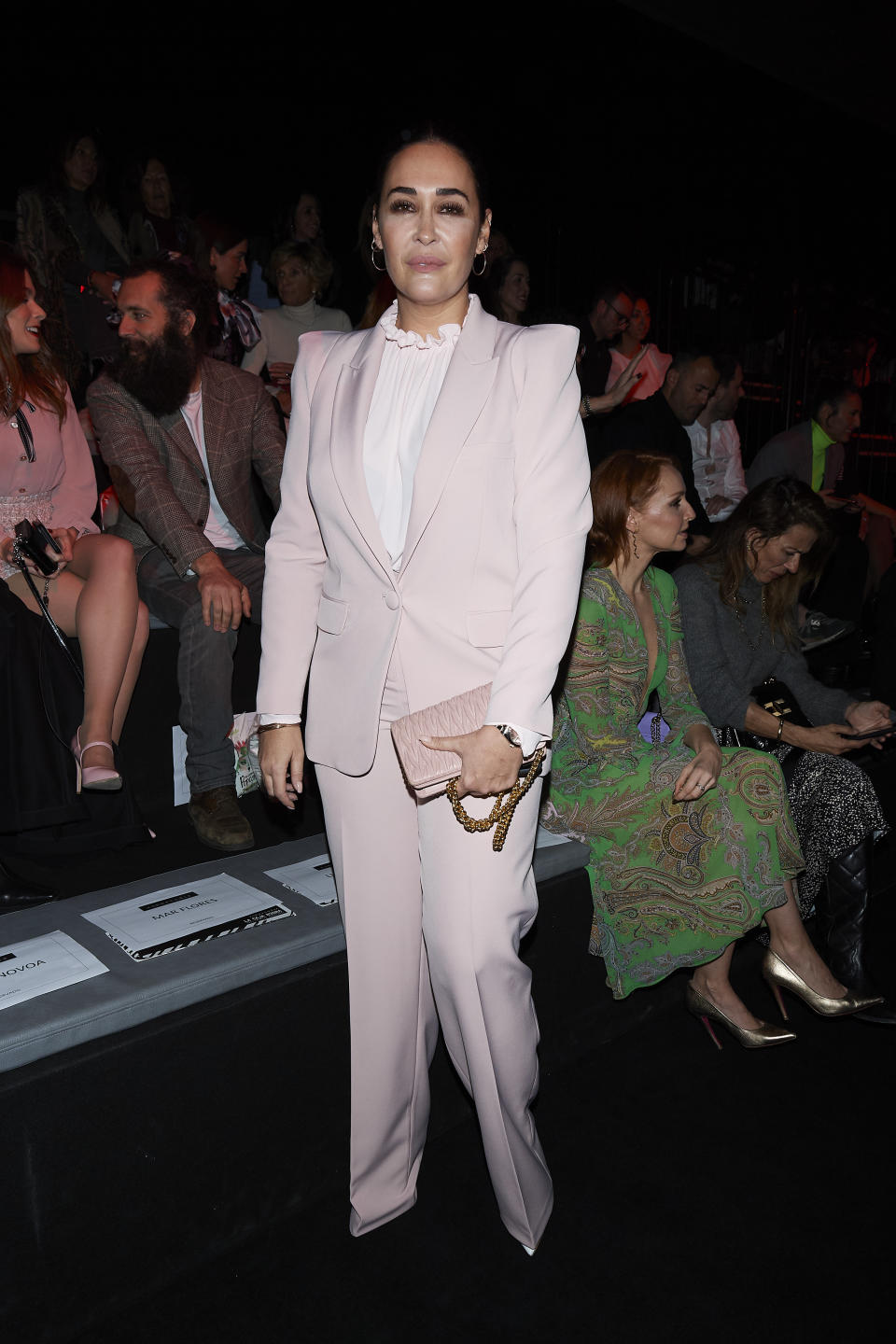 MADRID, SPAIN - JANUARY 29: Designer Vicky Martin Berrocal attends Roberto Diz fashion show during the Merecedes Benz Fashion Week Autum/Winter 2020-21 at Ifema on January 29, 2020 in Madrid, Spain. (Photo by Carlos Alvarez/Getty Images)