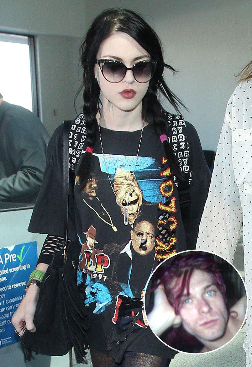 Frances Bean Cobain, Kurt Cobain (inset) | Photo Credits: Splash; HBO