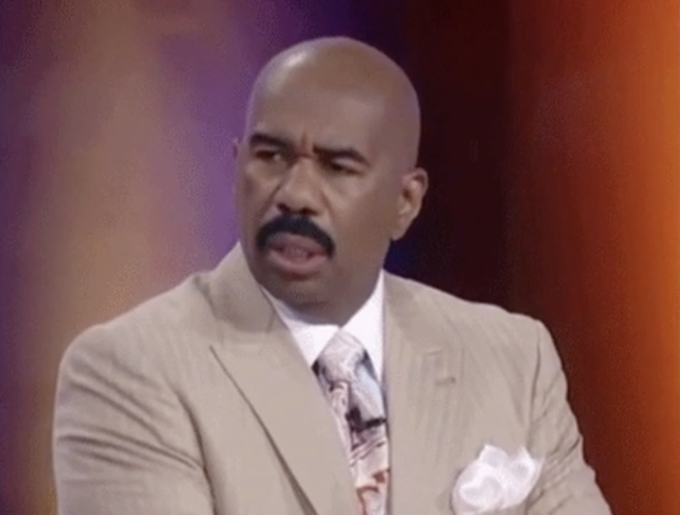 Steve Harvey looking shocked