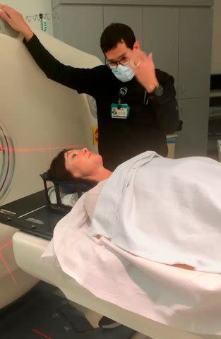 <p>Shannen Doherty/Instagram</p> Shannen Doherty in January 2023 preparing to undergo a procedure for her cancer