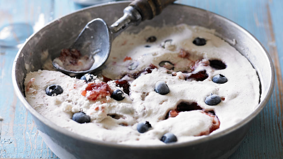 Coconut Berry Swirl Ice-Cream