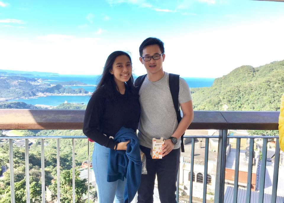 Students Shalinya and Benedict keep in touch through Instagram-stories like the millenials that they are.