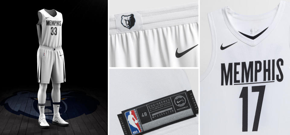 Memphis Grizzlies City uniform. (Nike)