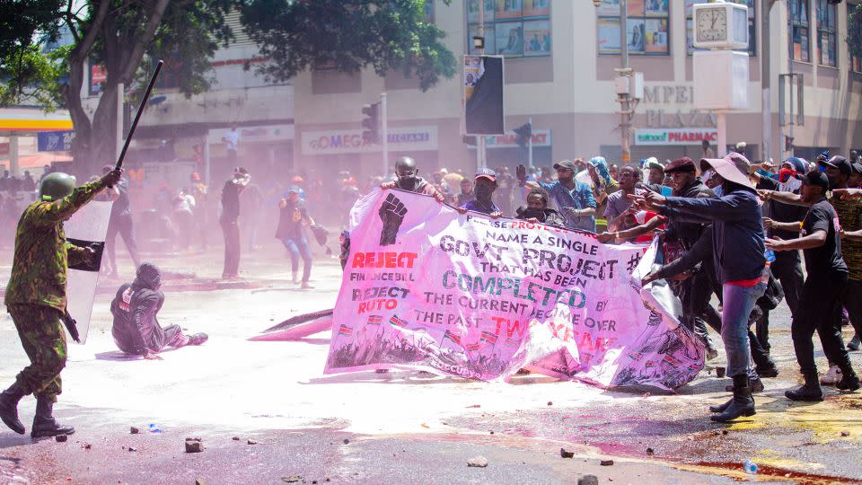 Kenya protest on June 25. - Festo Lang/CNN