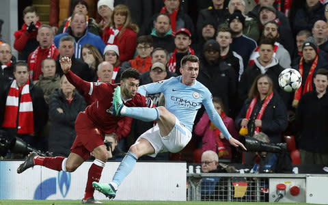 Aymeric Laporte in action against Liverpool - Credit: Getty Images