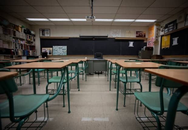 The Windsor-Essex County Health Unit declared a COVID-19 outbreak at École élémentaire Catholique Monseigneur-Jean-Noël. (Evan Mitsui/CBC - image credit)