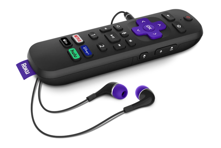 The Streambar Pro remote is a star attraction, with a headphone jack for private listening and customizable shortcut buttons.