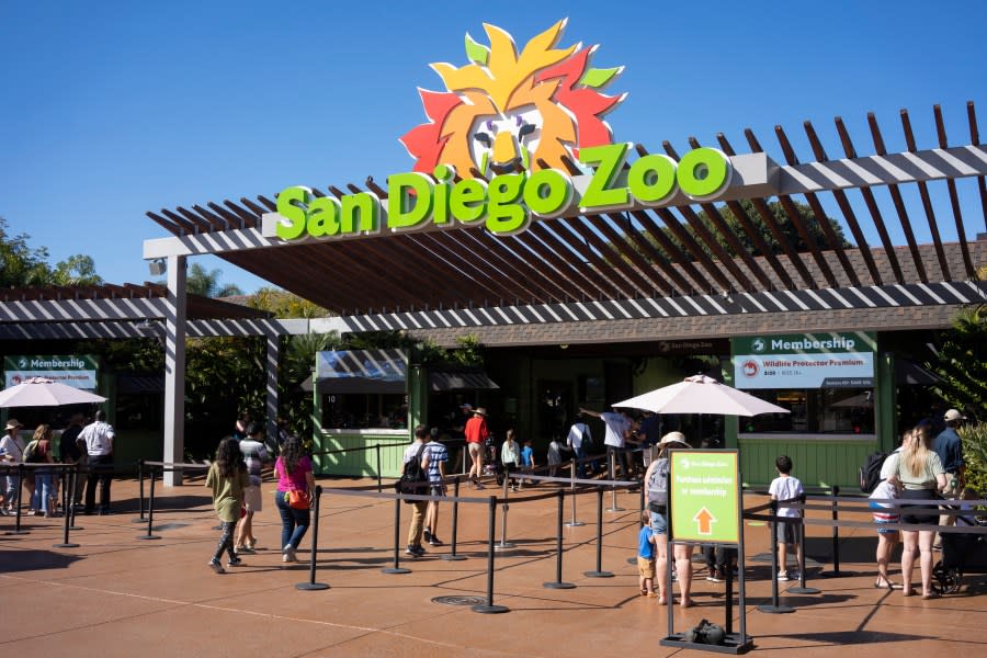The entrance to the San Diego Zoo in Balboa Park, San Diego, California. The zoo is known for its endangered species breeding programs and conservation efforts. (Adobe Stock)