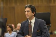 <p>When you think of David Schwimmer, your mind probably hops to Ross stuck in leather pants in a bathroom, or getting a ridiculous self-tan. But the funny star took on a heavy, not-funny role as Robert Kardashian (yup, that Kardashian) in <em>American Crime Story: The People vs. O.J. Simpson</em>. Schwimmer gave a *chef's kiss* performance, fully transforming himself into O.J.’s late defense attorney and almost made fans forget all about Ross...for a while.</p>