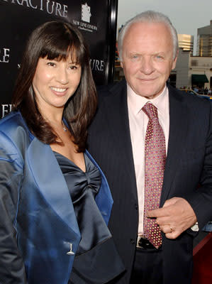 Stella Hopkins and Anthony Hopkins at the Los Angeles premiere of New Line Cinema's Fracture