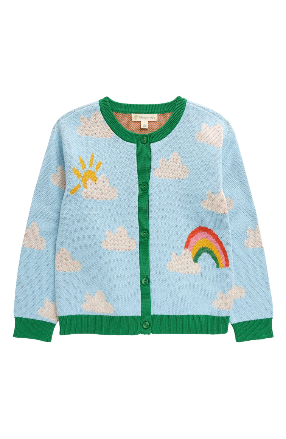 Tucker + Tate Kids' Rainbow Cotton Jacquard Cardigan