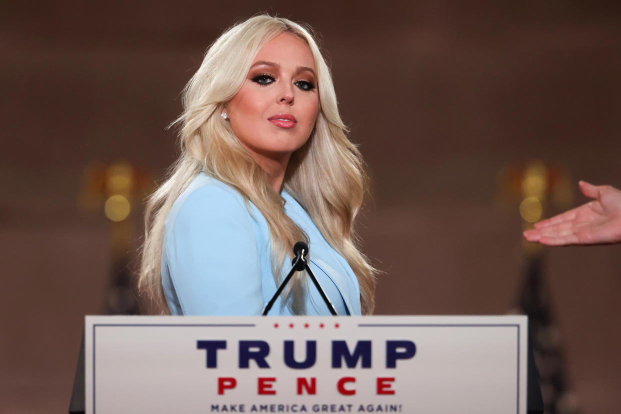 Tiffany Trump vor ihrer Ansprache (Bild: Reuters/Jonathan Ernst)