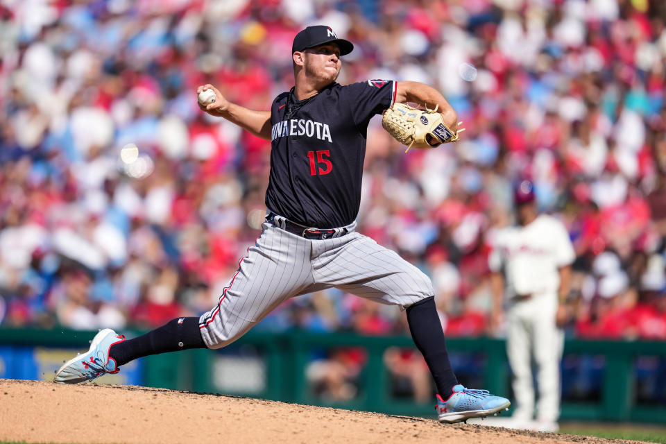 Emilio Pagan本季大復甦，並成為雙城牛棚的中流砥柱。（MLB Photo by Brace Hemmelgarn/Minnesota Twins/Getty Images）