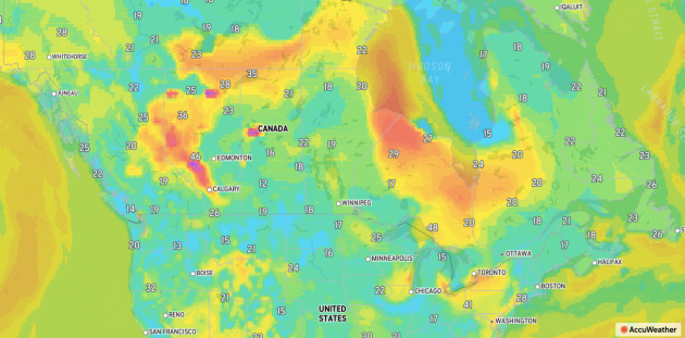 Air quality map