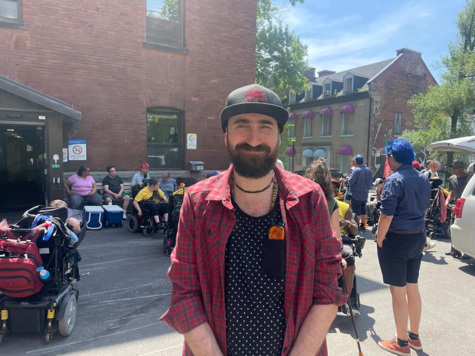 Benoît Verger-Demers, a youth program co-ordinator at CCR, says the centre offers essential services and it needs to find a new location to prevent people with physical disabilities from being isolated. 