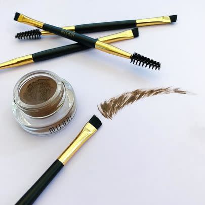 Milani Stay Put Brow Color will stop you spending all your cash on Anastasia Dip Brow pomade — it's just as good AND actually comes with the spoolie and brush applicator