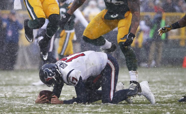 Brock Osweiler had 202 yards against the Packers on Sunday. (AP)