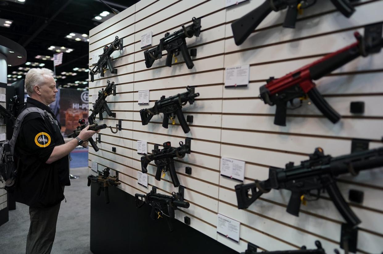 Indianapolis hosted the National Rifle Association's national convention in 2023. <a href="https://newsroom.ap.org/detail/NRAConvention/ce35a00799704e60b2b10016b1af0168/photo" rel="nofollow noopener" target="_blank" data-ylk="slk:AP Photo/Darron Cummings;elm:context_link;itc:0;sec:content-canvas" class="link ">AP Photo/Darron Cummings</a>