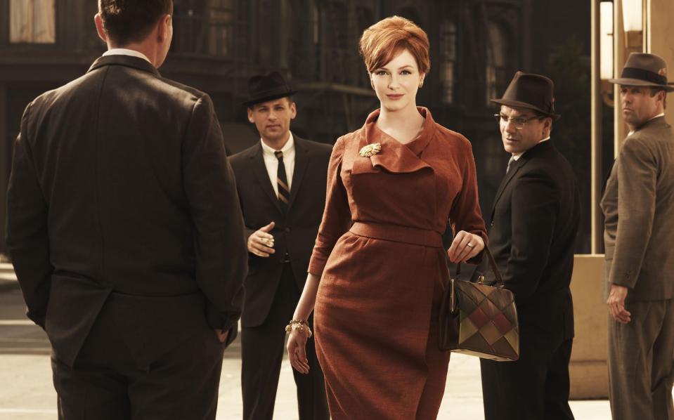 Scene stealer: Christina Hendricks as Joan in Mad Men