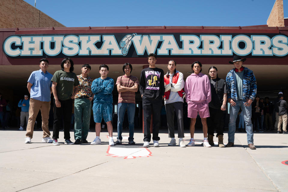 'Rez Ball' stars Jaren K. Robledo, Hunter Redhorse Arthur, Jojo Jackson, Devin Sampson-Craig, Hunter Redhorse Arthur, Henry Wilson, Jr., Kauchani Bratt, Kusem Goodwind, Damian Castellane and River Rayne Thomas