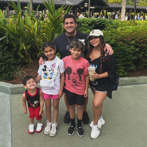 <p> Nicole Polizzi/Instagram</p> Nicole 'Snooki' Polizzi and her family pose at Disney World
