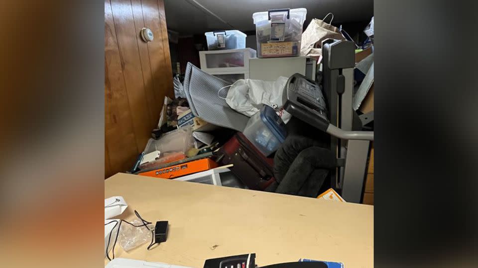 Inside the home of suspect Rex Heurmann, after authorities searched the house. - Courtesy Robert Macedonio