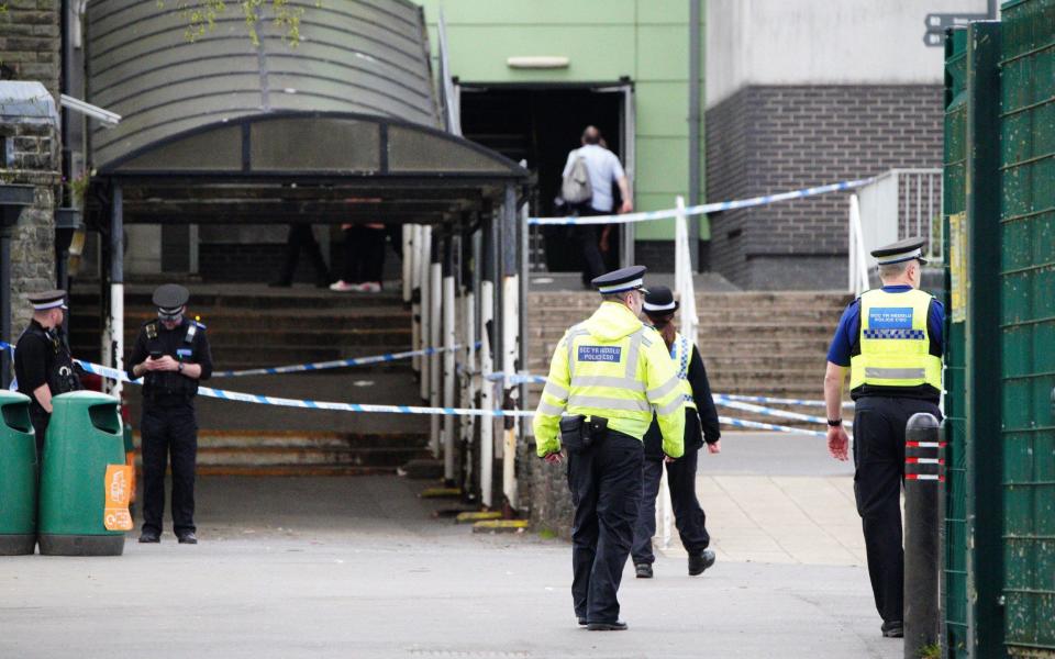 Playground has been cordoned off while police carry out its investigation