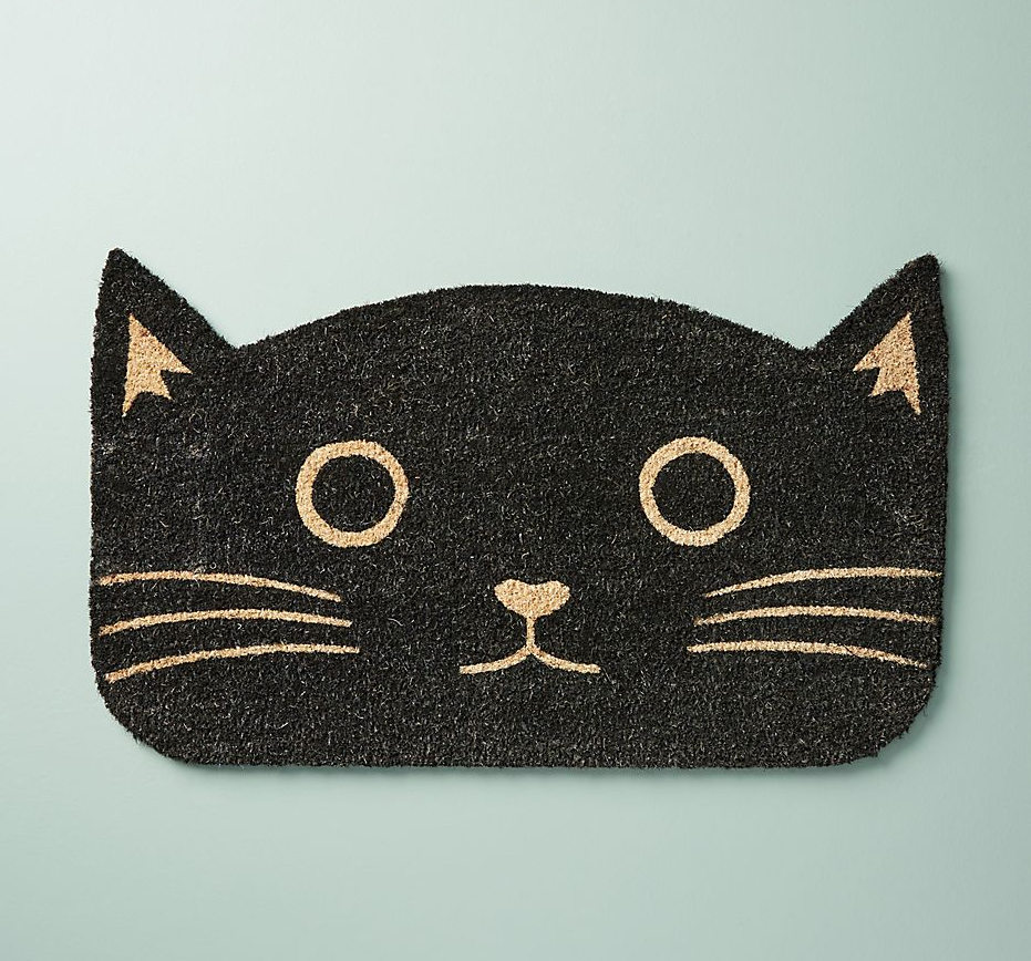 3) Black Cat Doormat