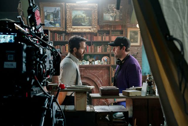 <p>Jonny Cournoyer</p> Ryan Reynolds (left) and John Krasinski on the set of 'IF'