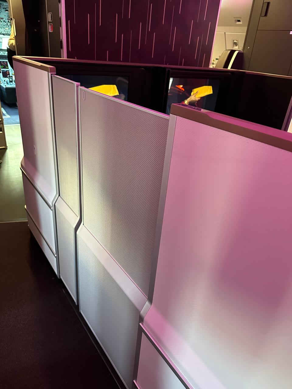 Retreat suite on Virgin Atlantic airplane, Dan Koday, " I was one of the first people to see Virgin Atlantic's newest aircraft that will fly between NYC and London."