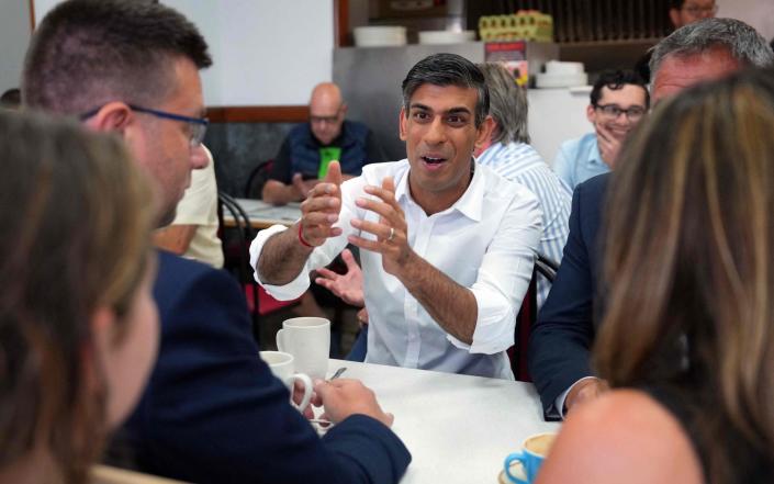 Rishi Sunak addresses Tory members and supporters after by-election victory in Uxbridge and South Ruislip