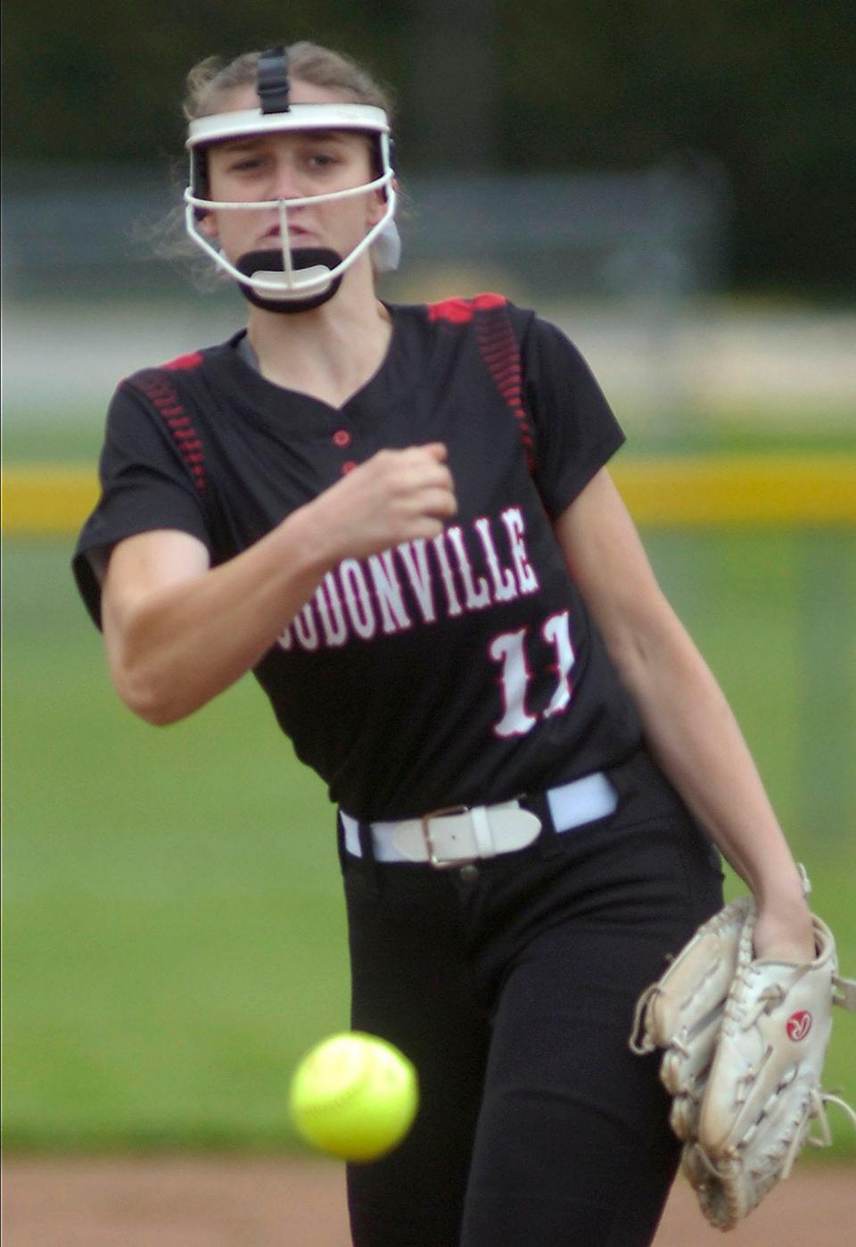 Loudonville's Alesha Felix during softball action against Mansfield Christian at Loudonville Wednesday, May 4, 2022.