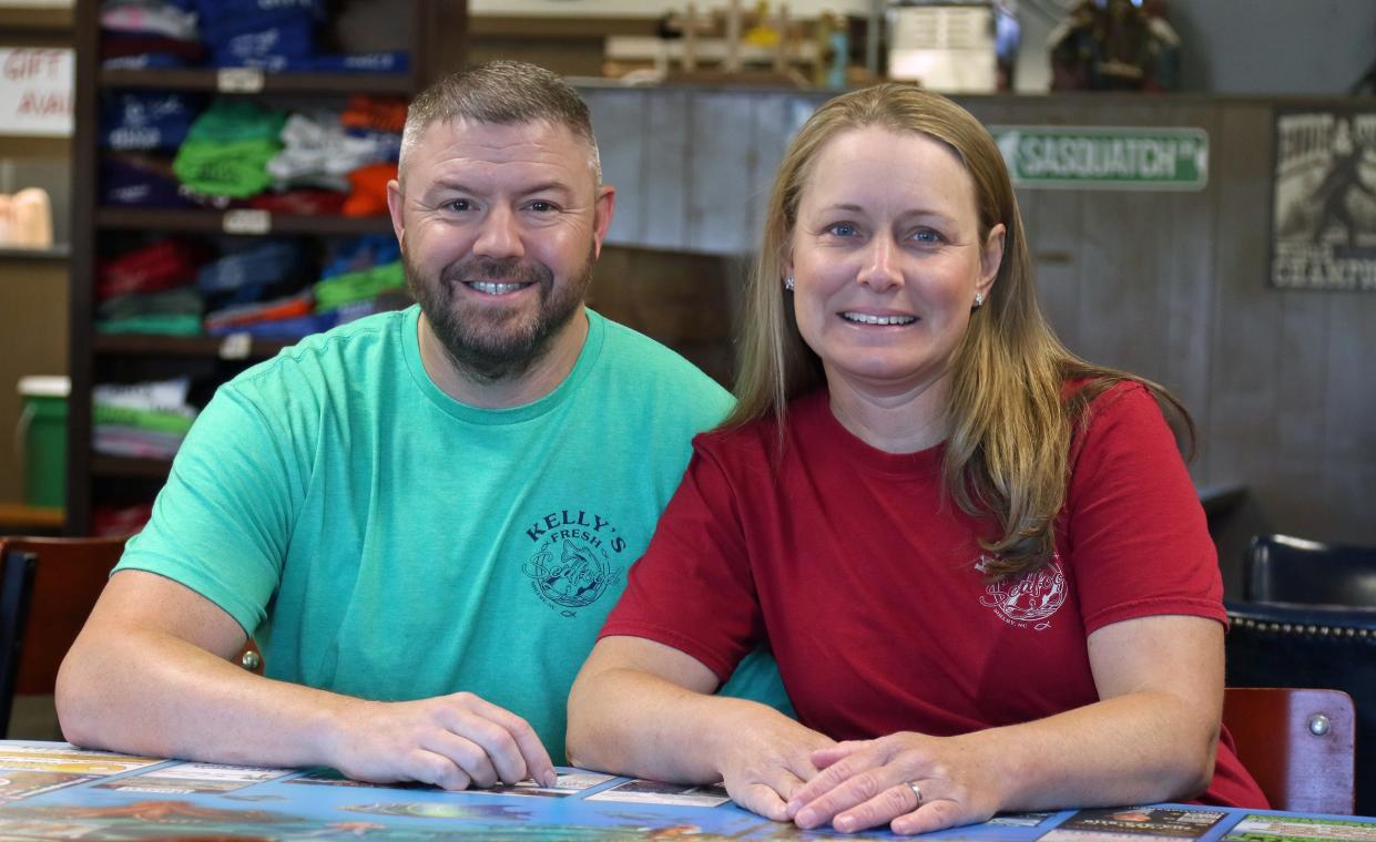 Daniel and Candice Curry are the owners of Kelly’s Seafood restaurant on East Dixon Boulevard in Shelby.