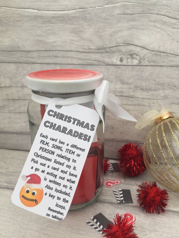 Christmas Charades Jar