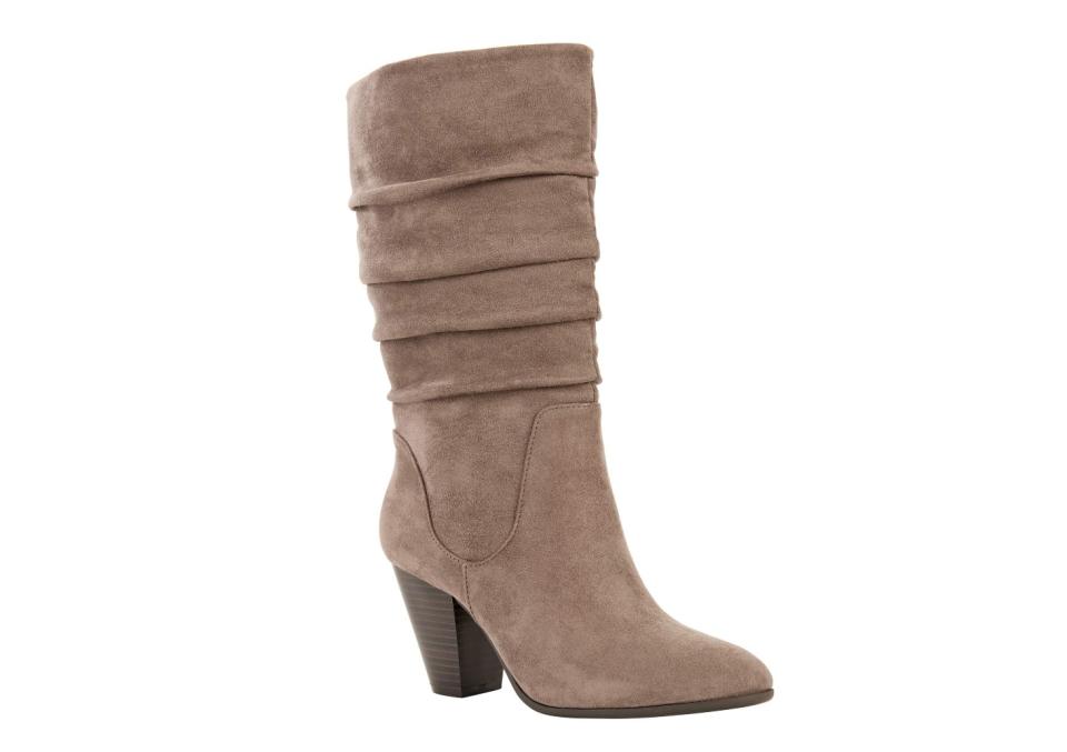 This stunning boot comes in three versatile shades — black, taupe, and a pretty chestnut. (Photo: Walmart)