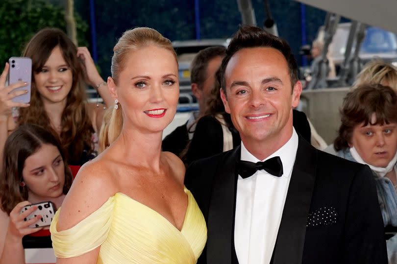 Ant McPartlin (right) and Anne-Marie Corbett attending the National Television Awards 2021 held at the O2 Arena, London. Picture date: Thursday September 9, 2021. PA Photo. See PA story SHOWBIZ NTA. Photo credit should read: Ian West/PA Wire