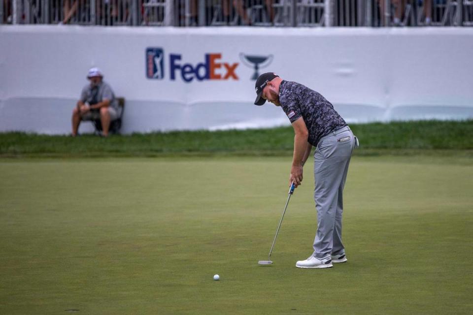 Englishman Nathan Kimsey won $414,200 for finishing second in the PGA Barbasol Championship.