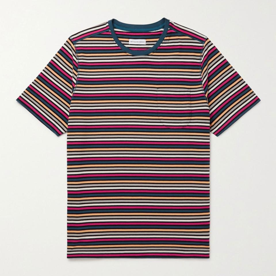 Striped Cotton-Jersey T-Shirt