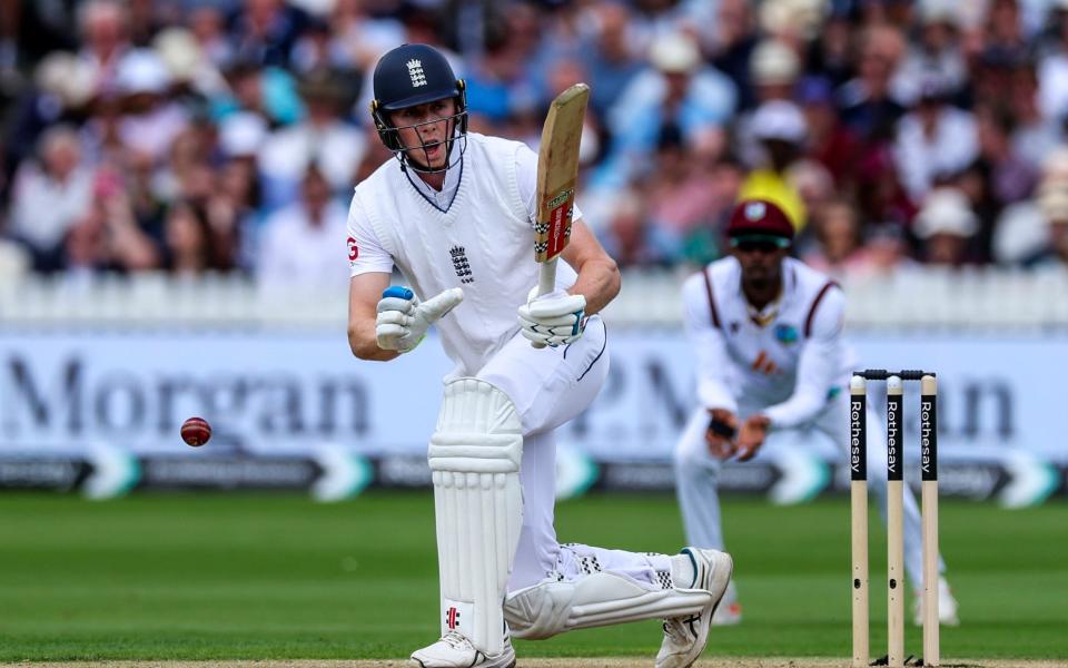 Zak Crawley in action on day one at Lord's