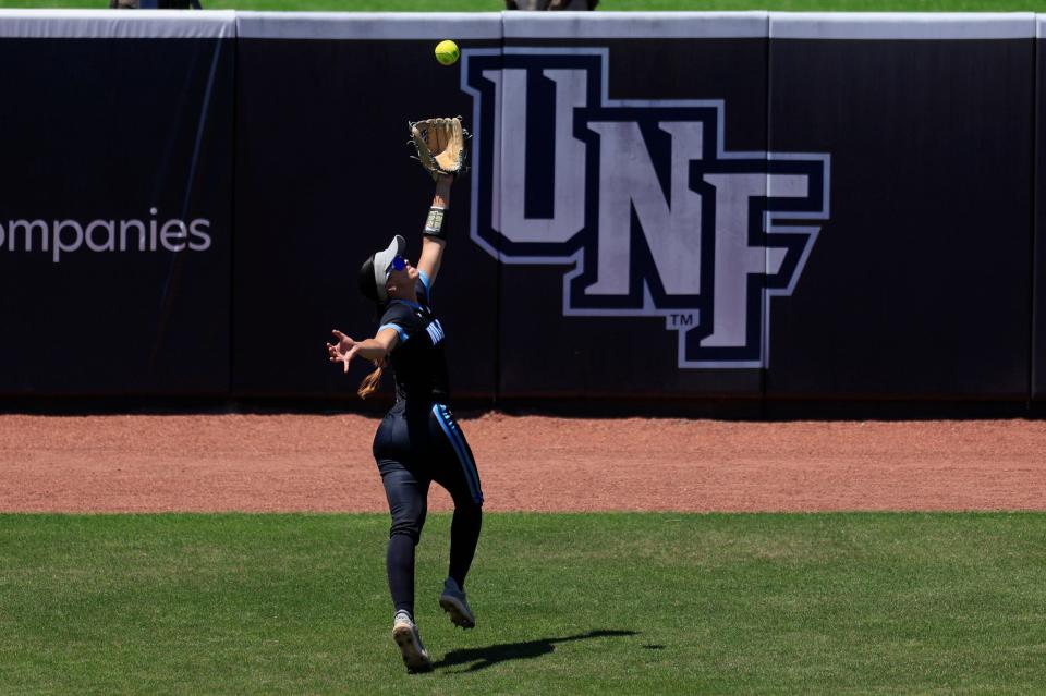 UNF left fielder Shannon Glover has set the team career records for home runs and RBI this season.