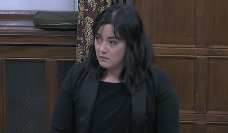 Labour MP Sarah Owen said Conservative MPs sent a 'really damning message' in not attending a debate about racism towards people of east and south-east Asian heritage. (Parliamentlive.tv)