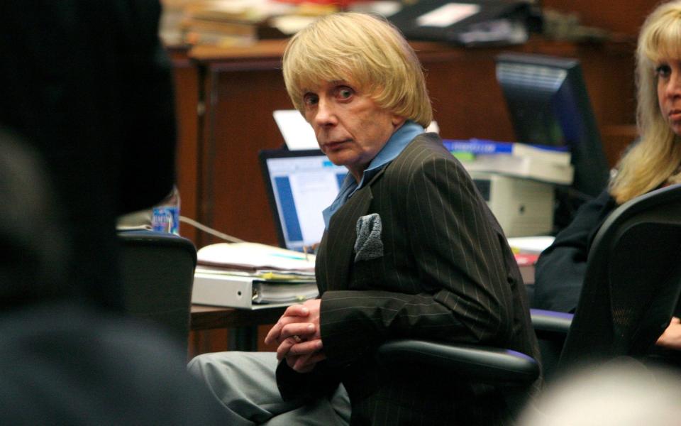 Phil Spector in court, in 2003 - Rex