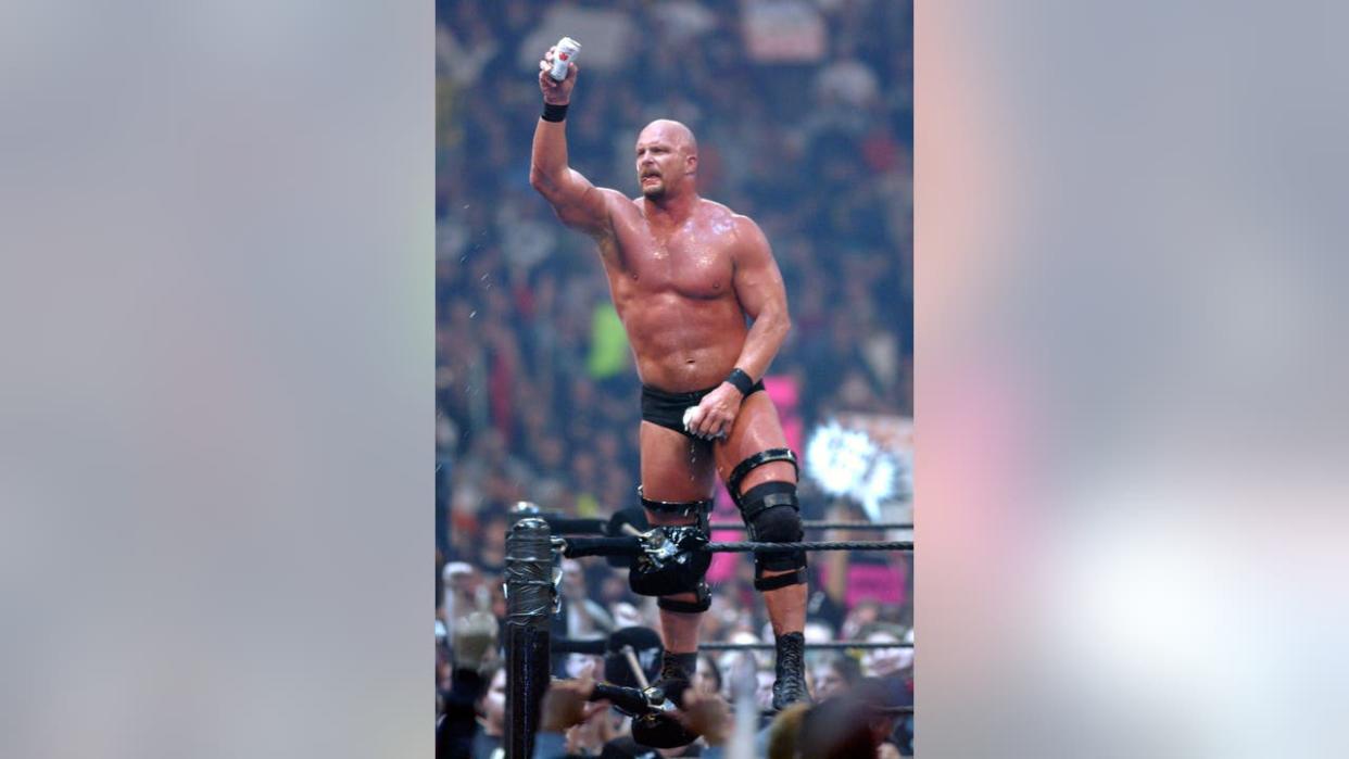 <div>Stone Cold Steve Austin at Wrestlemania X8 (Photo by George Pimentel/WireImage)</div>