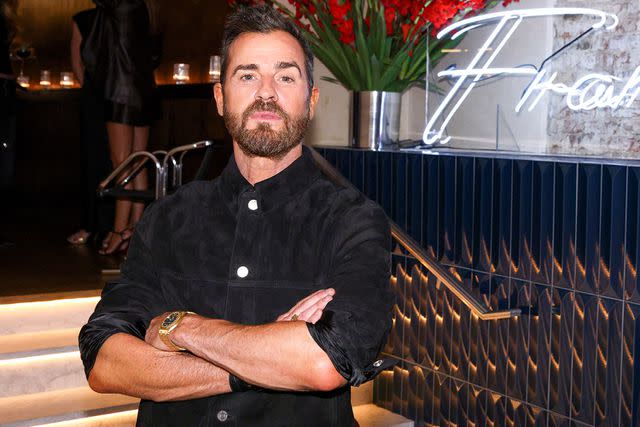 <p>Matteo Prandoni via BFA.com</p> Justin Theroux at NYFW dinner